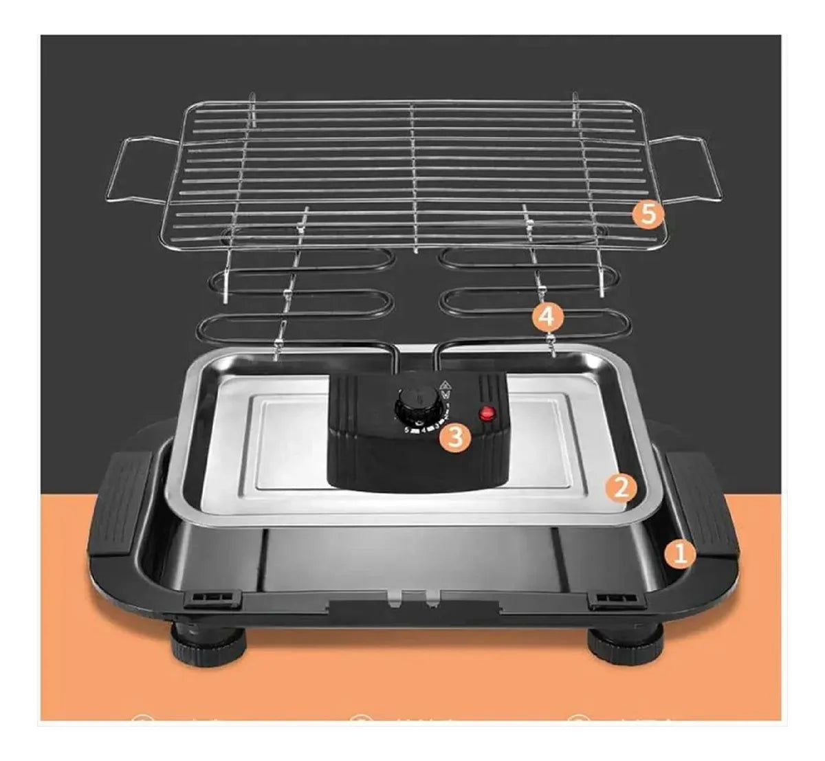 🔥 Parrilla Eléctrica Universal Blue – Tu Asado Siempre Perfecto
