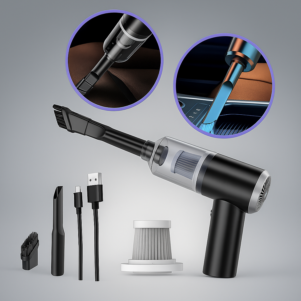 ✨ PowerClean Pro – Mini Aspirador Portátil 2 en 1 ✨