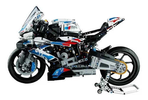 Motocicleta armable tipo lego