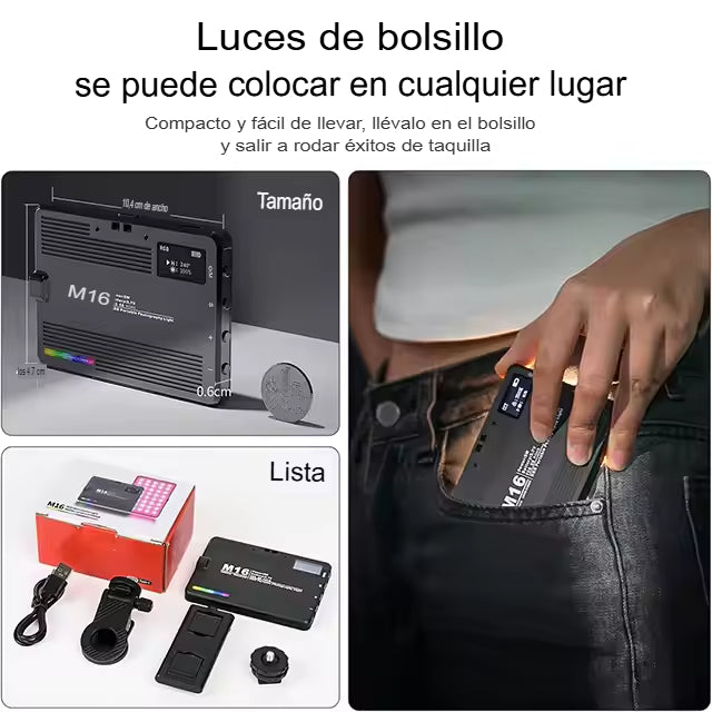 🔦 GlowShot – Luz LED RGB para Celular y Computador