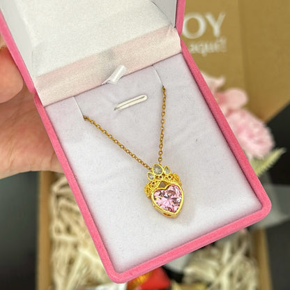 👑 Sueña con Rapunzel: Collar de Corazón