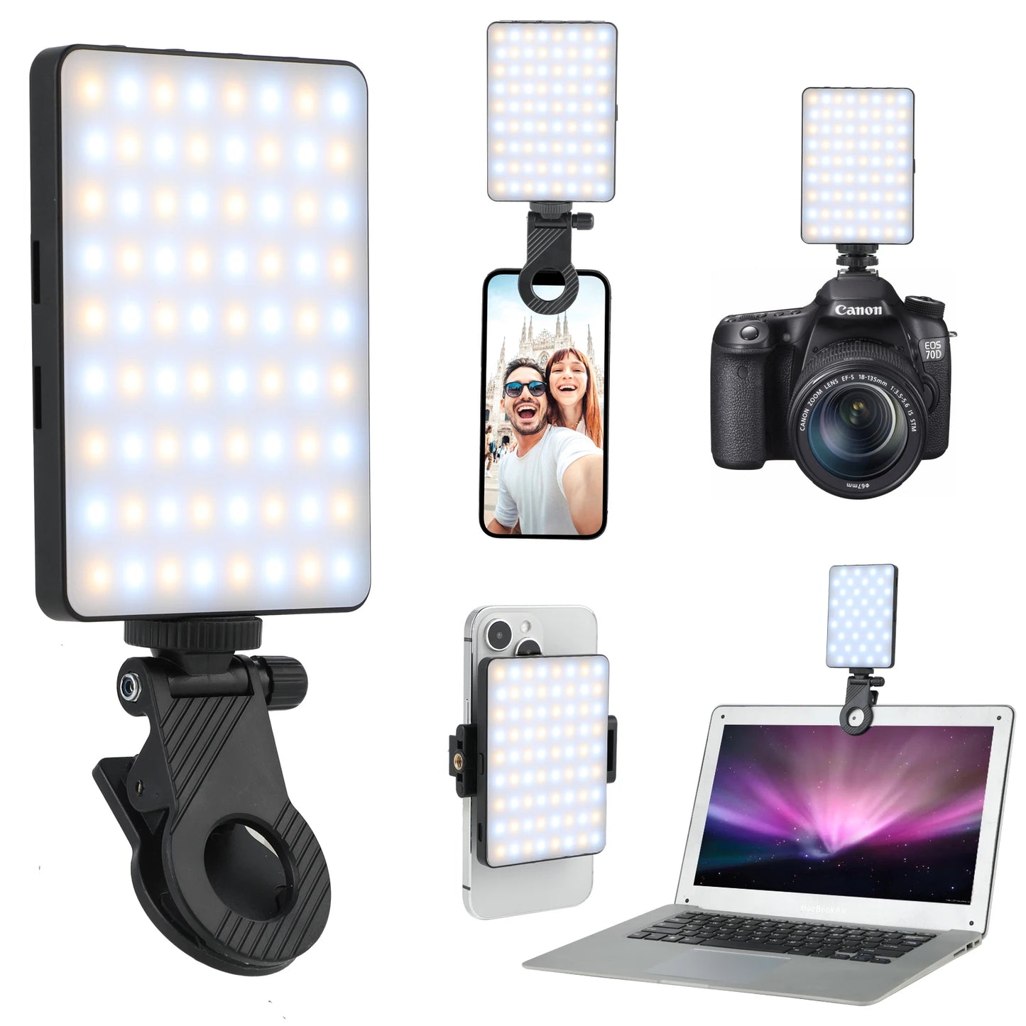 🔦 GlowShot – Luz LED RGB para Celular y Computador