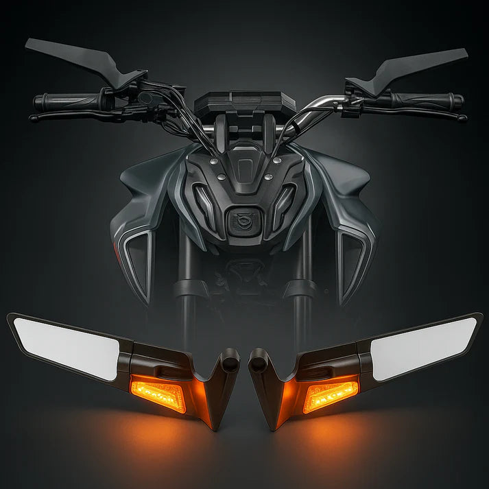 ⚡MirrorX LED -Espejo Tipo Alerón Deportivo con Direccional – Estilo y Seguridad en Uno Solo (INCLUYE EL PAR)