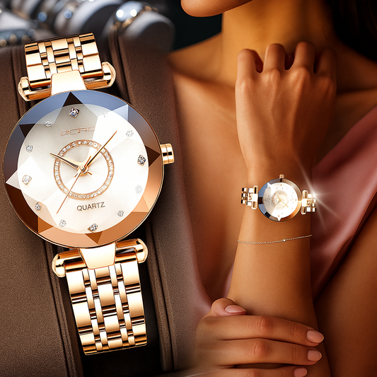 ✨ CrystalSteel™ – El Reloj de Dama en Acero y Cristal que Eleva tu Estilo ✨