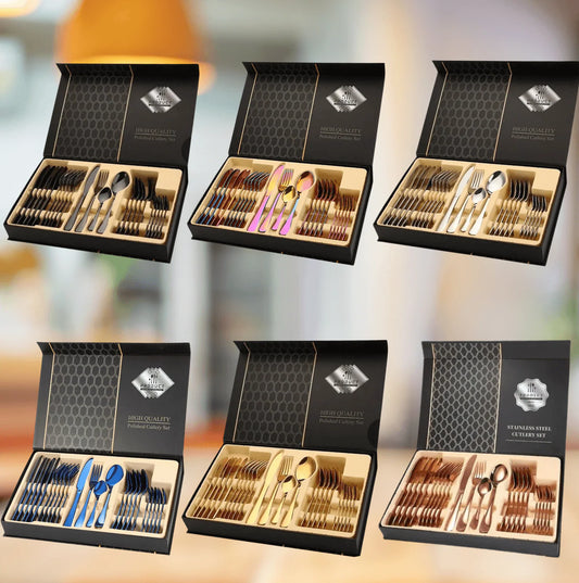 ✨ Set de Cubiertos Premium – Elegancia en Cada Comida 🍽️