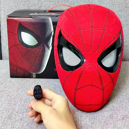 🕷️ Máscara Spiderman LED con Ojos Móviles – ¡El Disfraz Más Realista y Épico para tu Halloween!