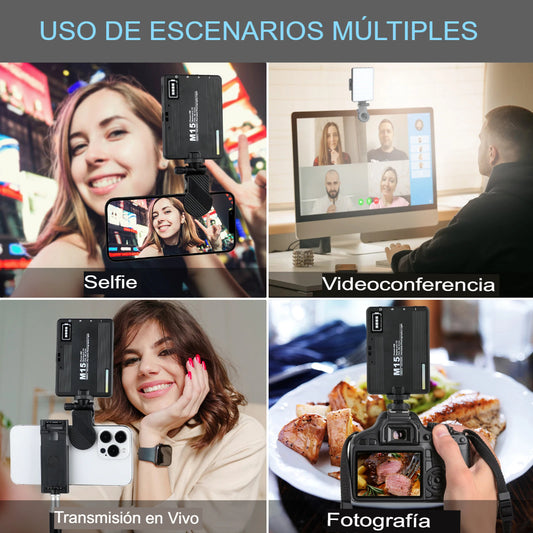 🔦 GlowShot – Luz LED RGB para Celular y Computador