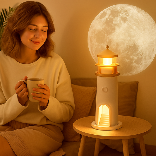 🌙🎶 Faro Lunar Parlante – Luz, Relajo y Música en un Solo Toque ✨🔊