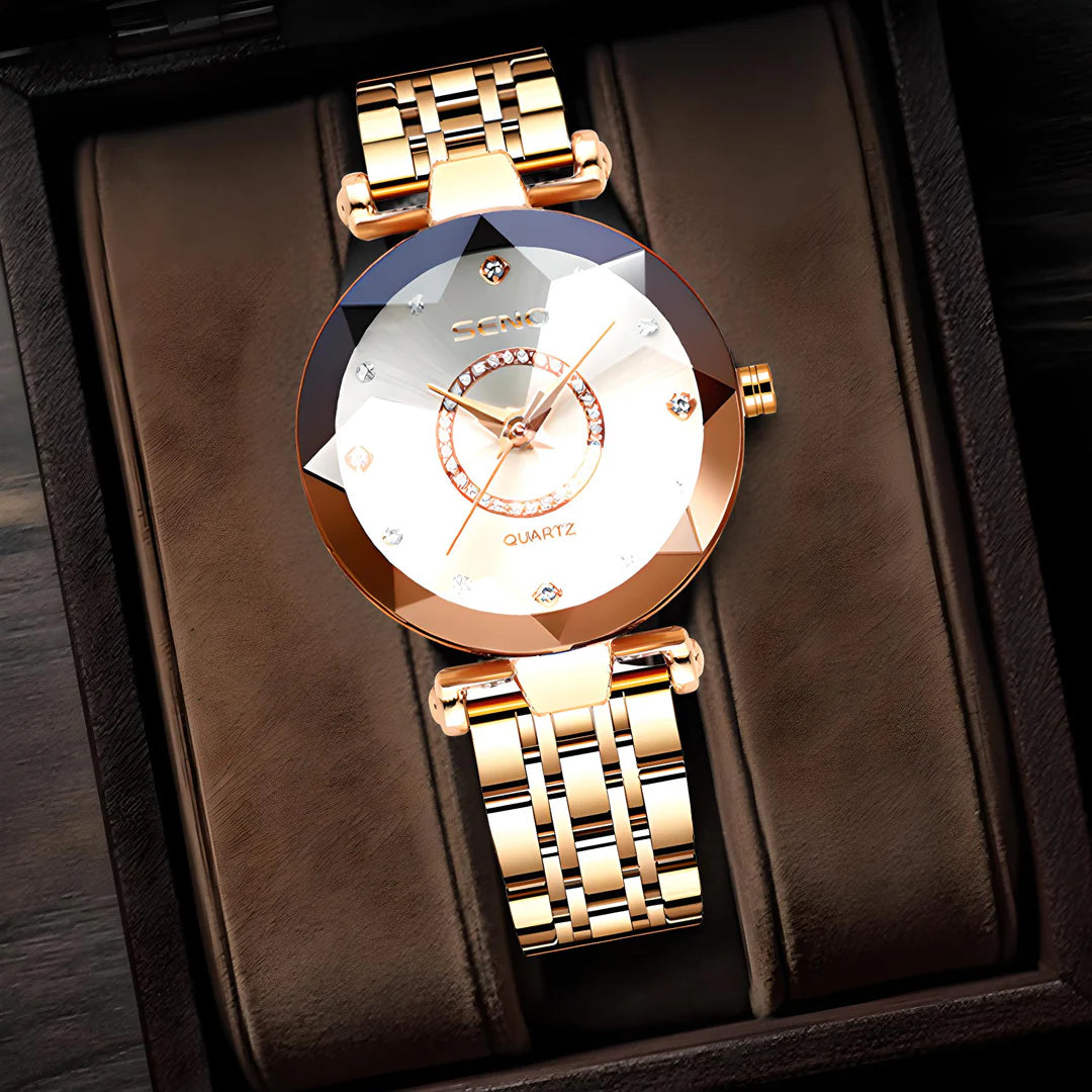 ✨ CrystalSteel™ – El Reloj de Dama en Acero y Cristal que Eleva tu Estilo ✨