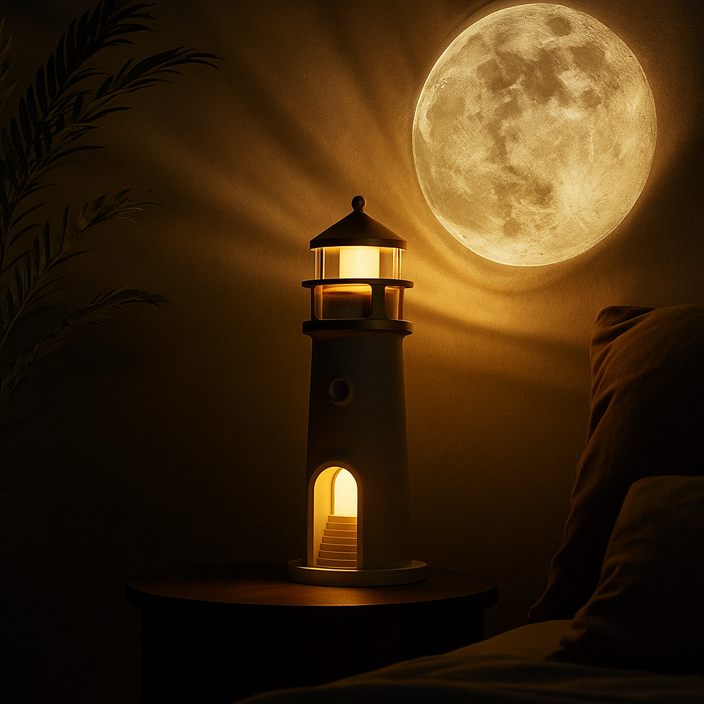 🌙🎶 Faro Lunar Parlante – Luz, Relajo y Música en un Solo Toque ✨🔊